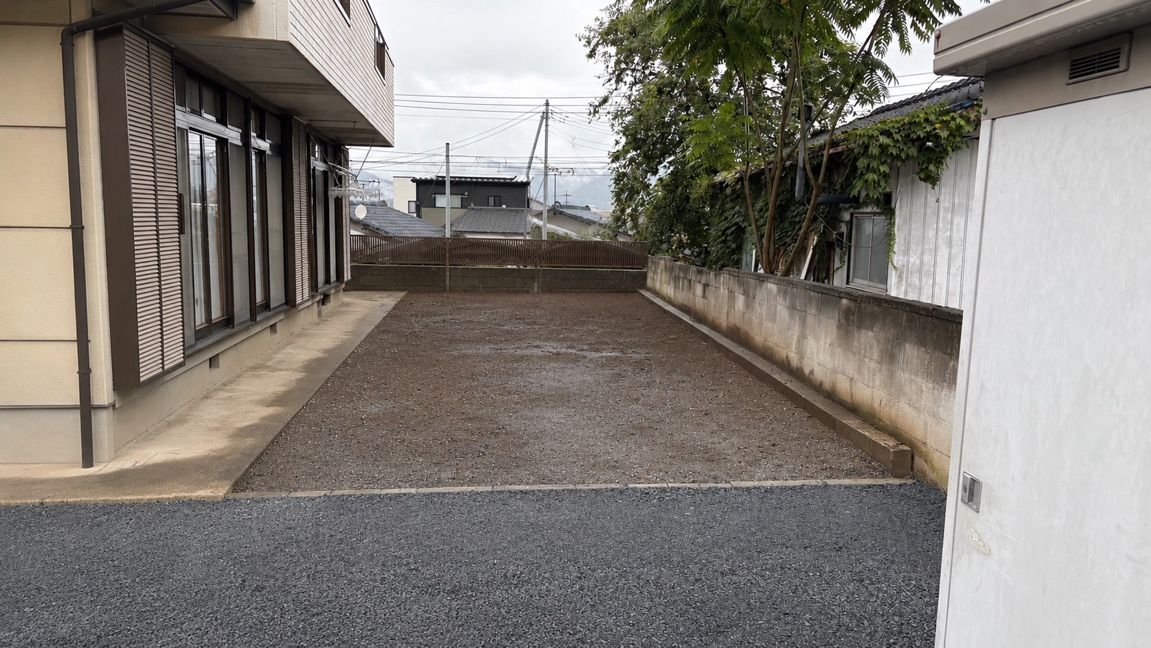伐根／庭石撤去／砂利敷設工事 ＠群馬県桐生市