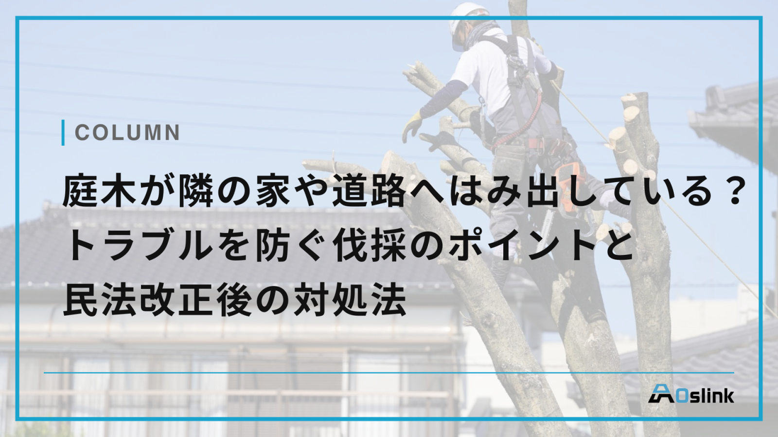 庭木が隣の家や道路へはみ出している？トラブルを防ぐ伐採のポイントと民法改正後の対処法