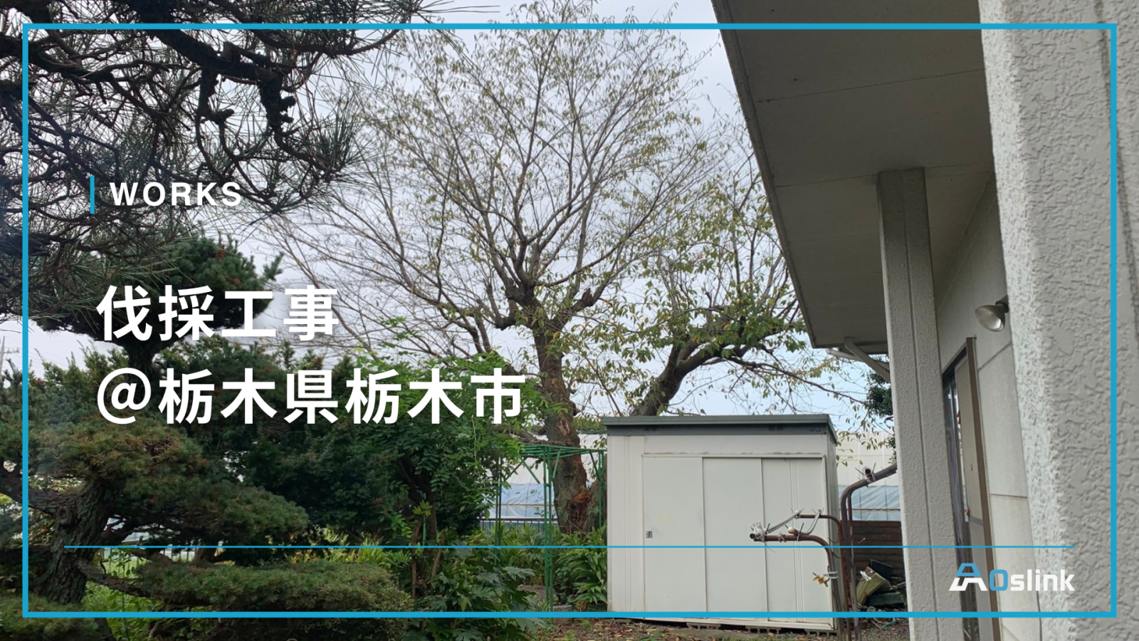 伐採工事＠栃木県栃木市