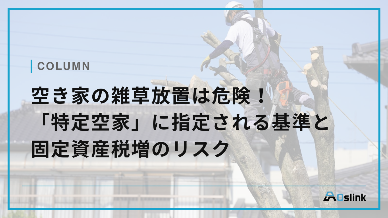 空き家の雑草放置は危険！「特定空家」に指定される基準と固定資産税増のリスク